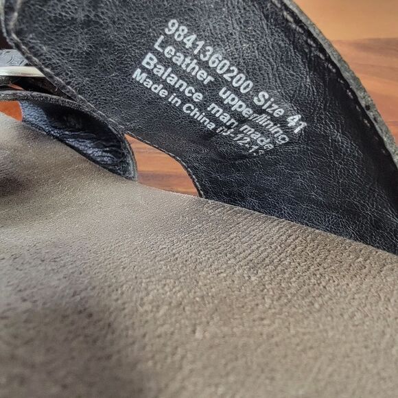 Dansko Sophie Black floral Tooled Leather Clog Sandals Size 41 Comfy Boho Retro - Picture 10 of 16